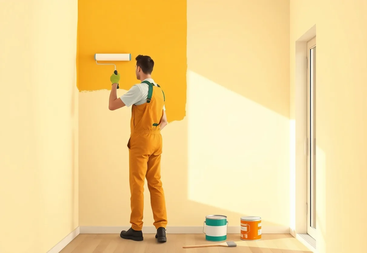 Peintre Cusset 03300 en intervention sur un chantier
